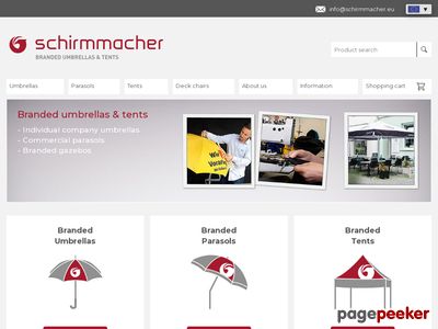 Schirmmacher - parasole reklamowe z nadrukiem