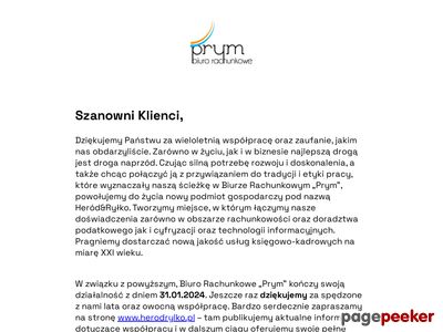 Biuro rachunkowe PRYM - księgowy Kraków