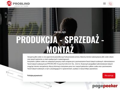 Rolety materiałowe na wymiar - problind.pl