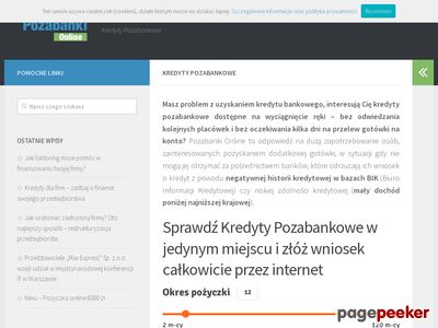 Pozabanki Blog pożyczkowy - pozabanki.com.pl