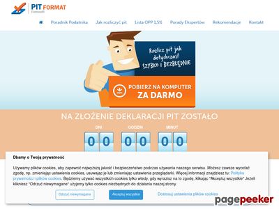 Rozliczenie podatku PIT 2021 - program pit-format.pl