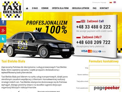 Taxi Bielsko Biała - Tania taksówka