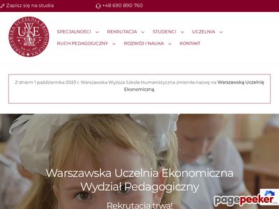 Wyższa Szkoła Pedagogiczna Warszawa pedagogika przedszkolna