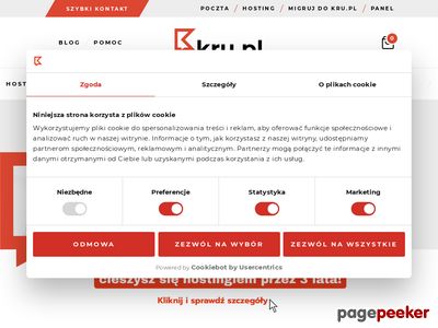 Kru.pl hosting internetowy, domeny