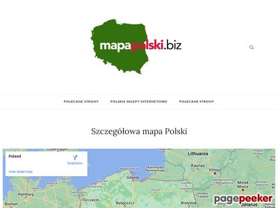 Internetowa mapa Polski