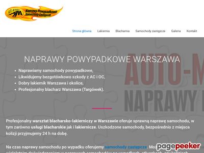 Blacharstwo lakiernictwo - naprawy powypadkowe Warszawa