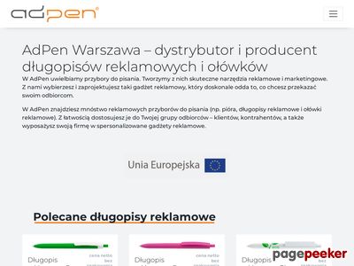 Ołówki, długopisy reklamowe Warszawa