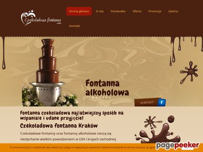 Fontanny czekoladowe- CZEKOLADOWA FONTANNA