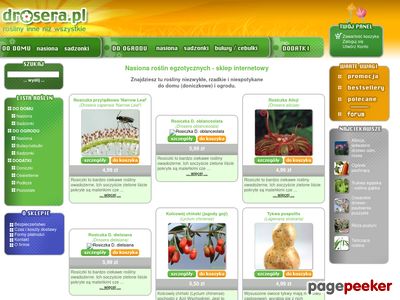 Sklep z nasionami online - Drosera.pl
