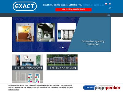 Systemy dla stoisk sprzedażowych i targowych - exact.net.pl