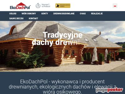 Krycie dachów wiórem - ekodachpol.pl