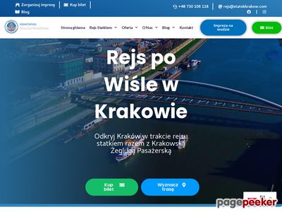 Rejs statkiem po Wiśle Kraków - e-statek.pl