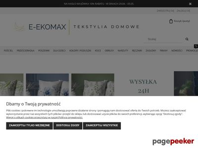 E-EKOMAX.pl - sklep i hurtownia pościeli online