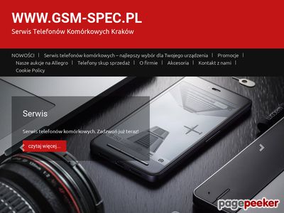 Telefony komórkowe Kraków - Gsm-spec