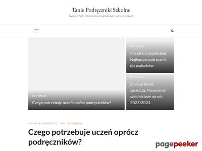 Podręczniki szkolne - tanie-podreczniki-szkolne.pl