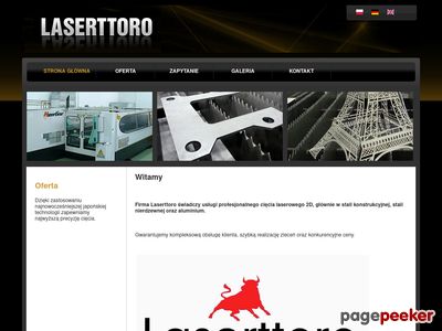 Laserttoro – usługi cięcia laserem i gięcia blach