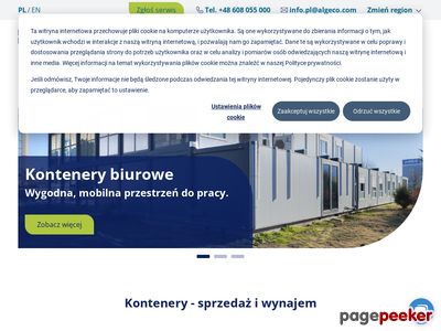 Kontenery biurowe wynajem - algeco.pl