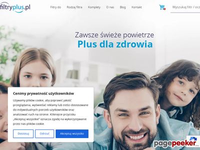 Filtry HEPA, węglowe i nawilżaczy - filtryplus.pl
