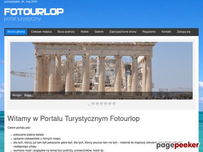 Portal turystyczny FOTOURLOP.PL - Start