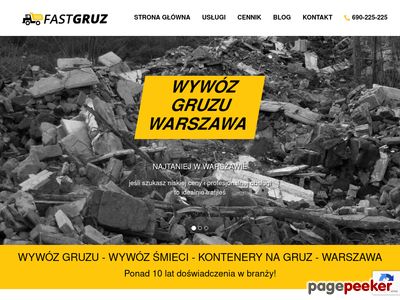 Wywóz gruzu Warszawa