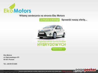 Wypożyczalnia samochodów Eko Motors Poznań