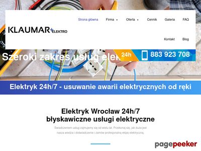 Pogotowie Elektryczne Wrocław 24h KLAUMAR ELEKTRO