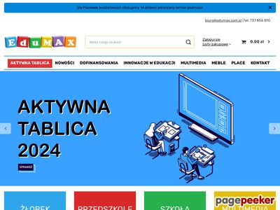 Www.edumax.com.pl - monitory interaktywne