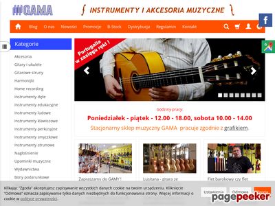 Internetowy sklep muzyczny - gama.gda.pl