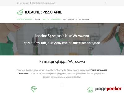 Sprzątanie biur Warszawa - idealnesprzatanie.pl