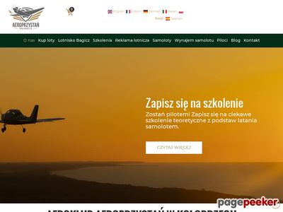 Ośrodek szkolenia lotniczego - aeroprzystan.kolobrzeg.pl