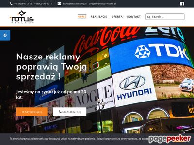 Reklamy Łódź - totus-reklamy.pl