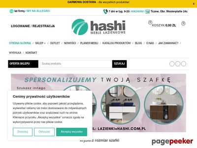 Hashi.com.pl - szafka łazienkowa