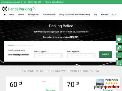 Panda Parking parking balice lotnisko tani cennik